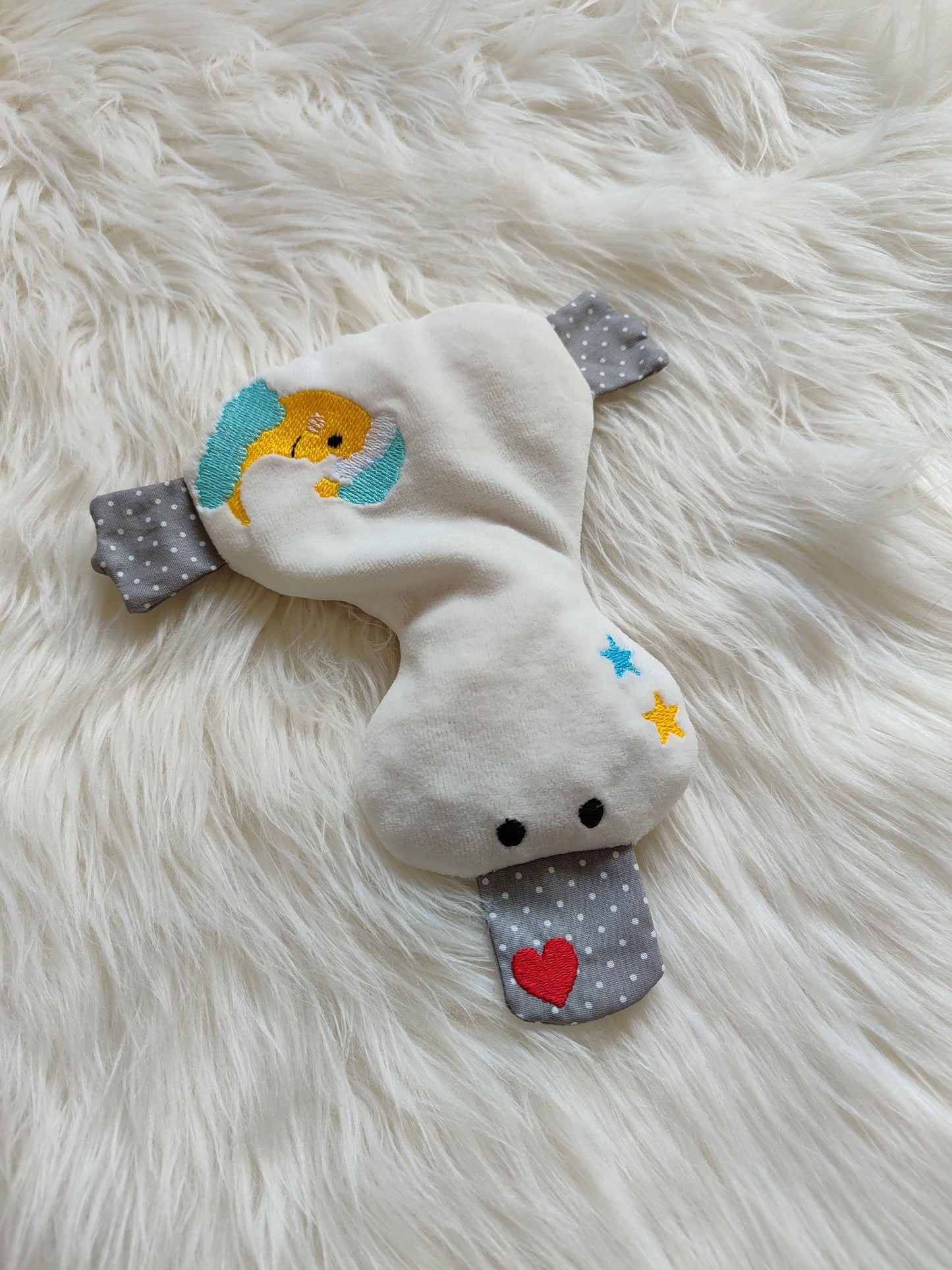 Ente Kirschkernkissen Motiv Mond