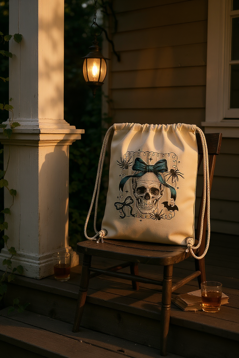 Helloween Skull - Organic Gym-Bag