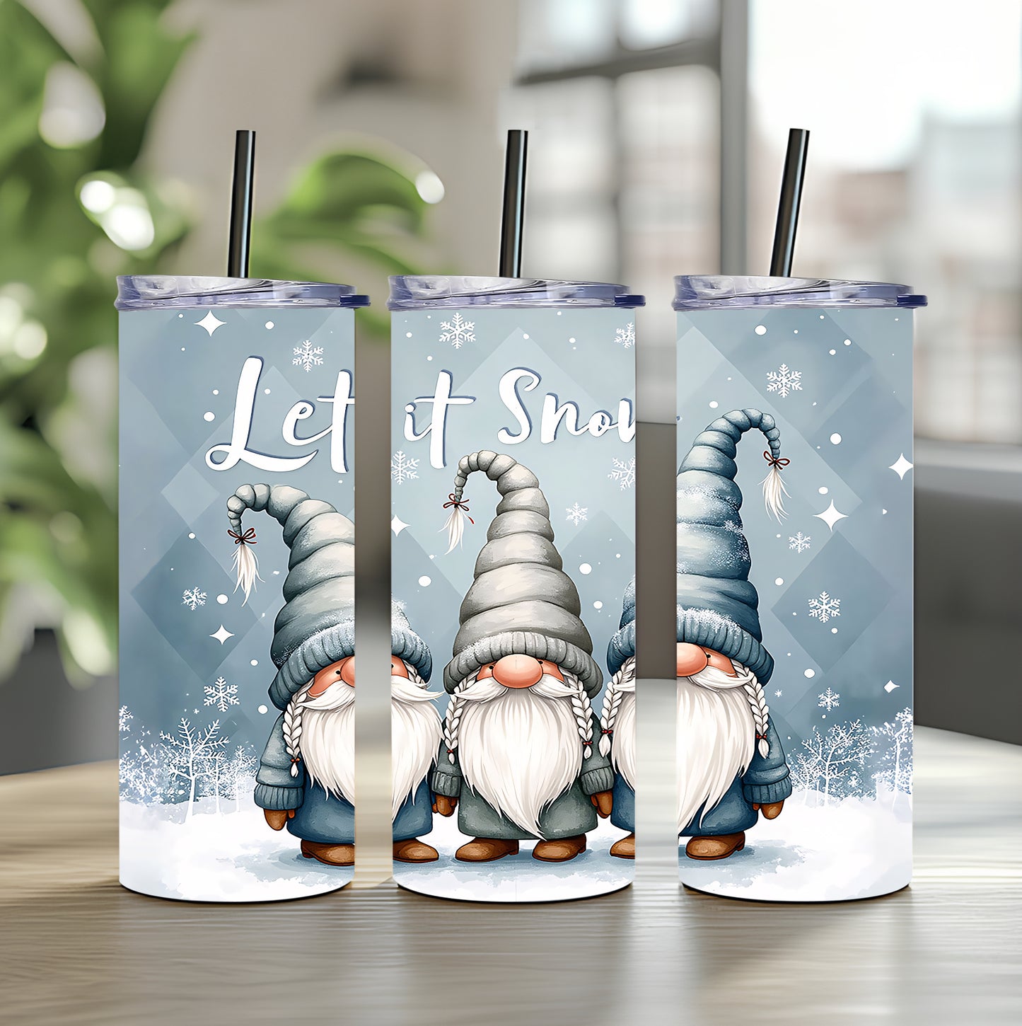 Tumbler Let it Snow Christmas 20oz 590ml Edelstahlbecher