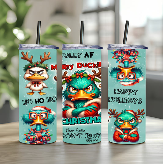 Tumbler Merry Ducking Christmas 20oz 590ml Edelstahlbecher