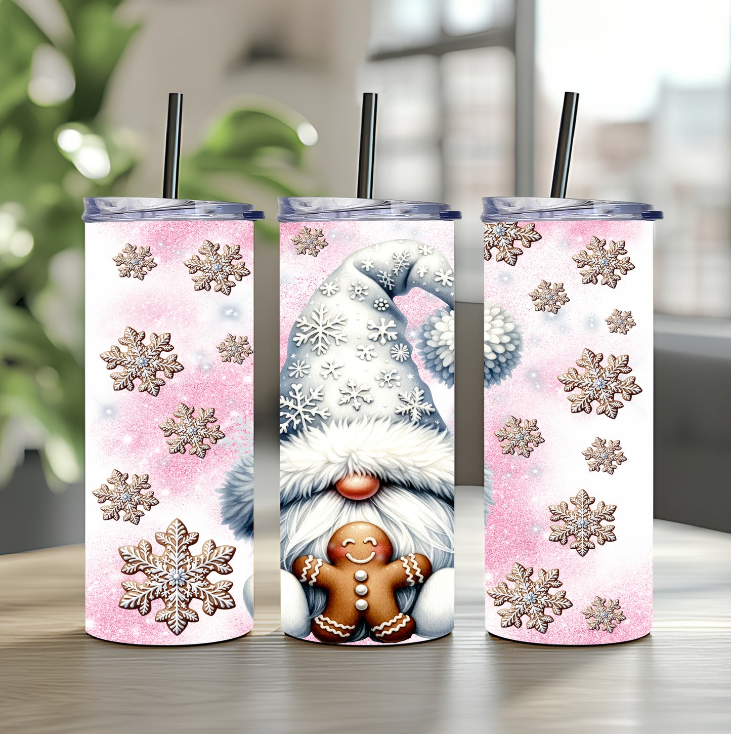 Tumbler Gnom Lebkuchen Christmas 20oz 590ml Edelstahlbecher