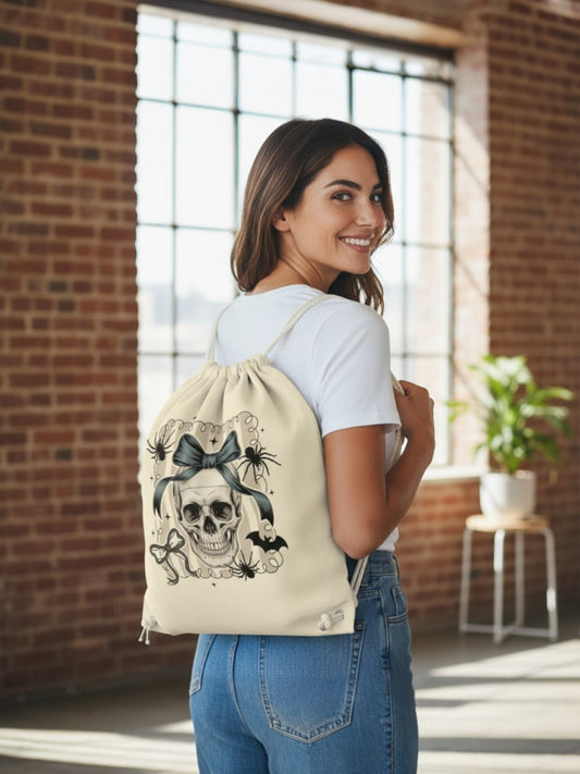 Helloween Skull - Organic Gym-Bag