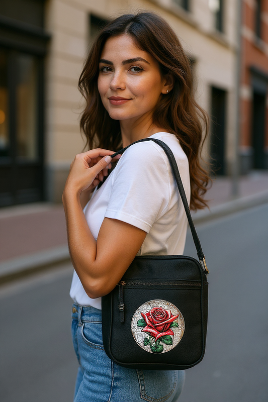 Umhängetasche Rose